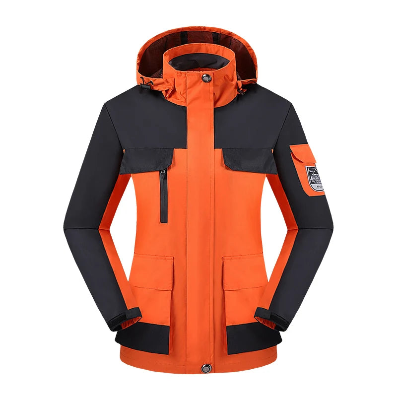 CHRLCK Women's Waterproof Hiking Jacket – Windproof, Quick-Dry Outdoor Shell with Custom Logo Option