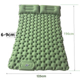 Double Camping Air Mattress with Built-In Pillows – Ultralight Inflatable Sleeping Pad for 2 – Waterproof, Compact & Durable thumbnail 11
