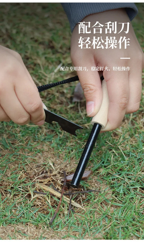 Bear Grylls Magnesium Fire Starter – Emergency Flint Rod & Firesteel Kit for Camping & Survival