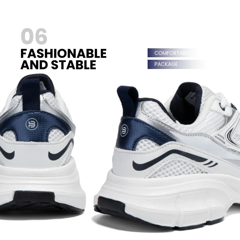 Baasploa Women's Lightweight Mesh Running Shoes – Breathable Outdoor Jogging Sneakers with Anti-Slip Sole