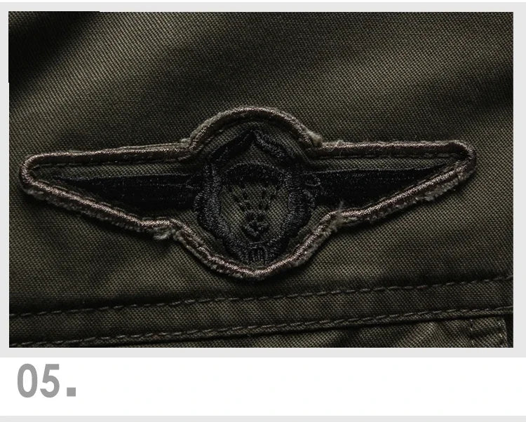 Men’s Plus Size Military Cargo Jacket – Spring & Autumn | Sizes M–6XL | Lightweight, Breathable, Tactical Style