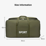 Camouflage Waterproof Oxford Travel Duffle Bag – Large Capacity Moving & Storage Bag thumbnail 7