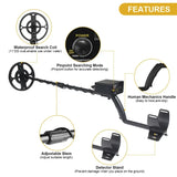 TC-200 Advanced Metal Detector – Adjustable Underground Gold & Metal Tracker with Waterproof Search Coil thumbnail 5