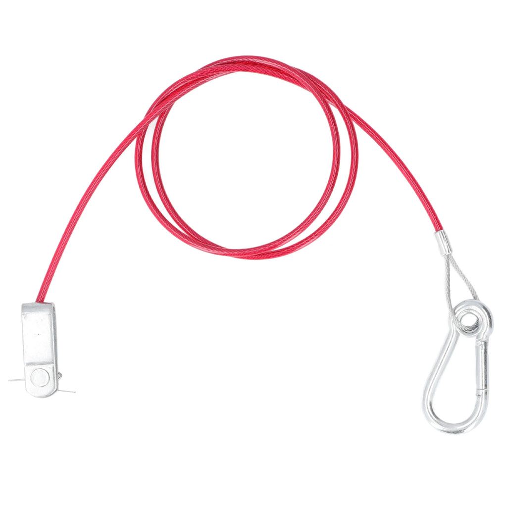 3.3ft Universal Trailer Safety Breakaway Cable – Anti-Drop Stainless Steel with Carabiner & Ring