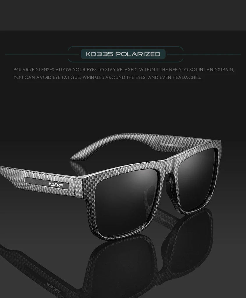 KDEAM Polarized Sunglasses – White Frame UV400 Protection