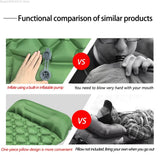 SHXI Ultralight Diamond-Shaped Inflatable Sleeping Pad – Single Person, Waterproof TPU Camping Mat thumbnail 5