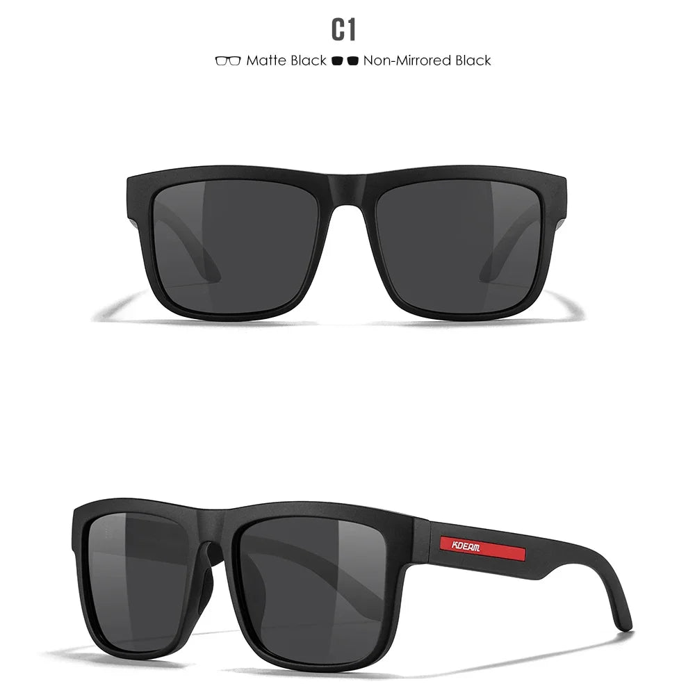 KDEAM Polarized Sunglasses – White Frame UV400 Protection