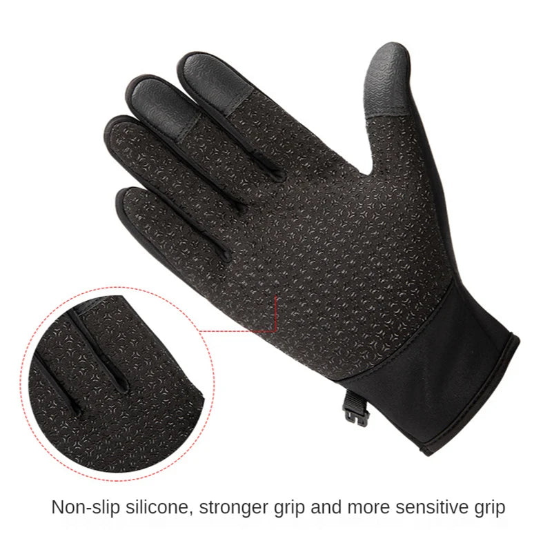 Touchscreen Fleece Warm Gloves – Waterproof, Windproof, Non-Slip Winter Gloves for Men & Women
