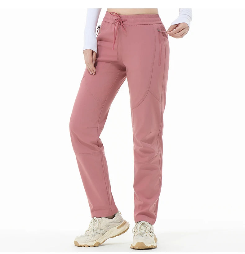 LNGXO Women's Waterproof Hiking Pants – Stretch Cargo Trousers for Trekking, Camping & Outdoor Sports