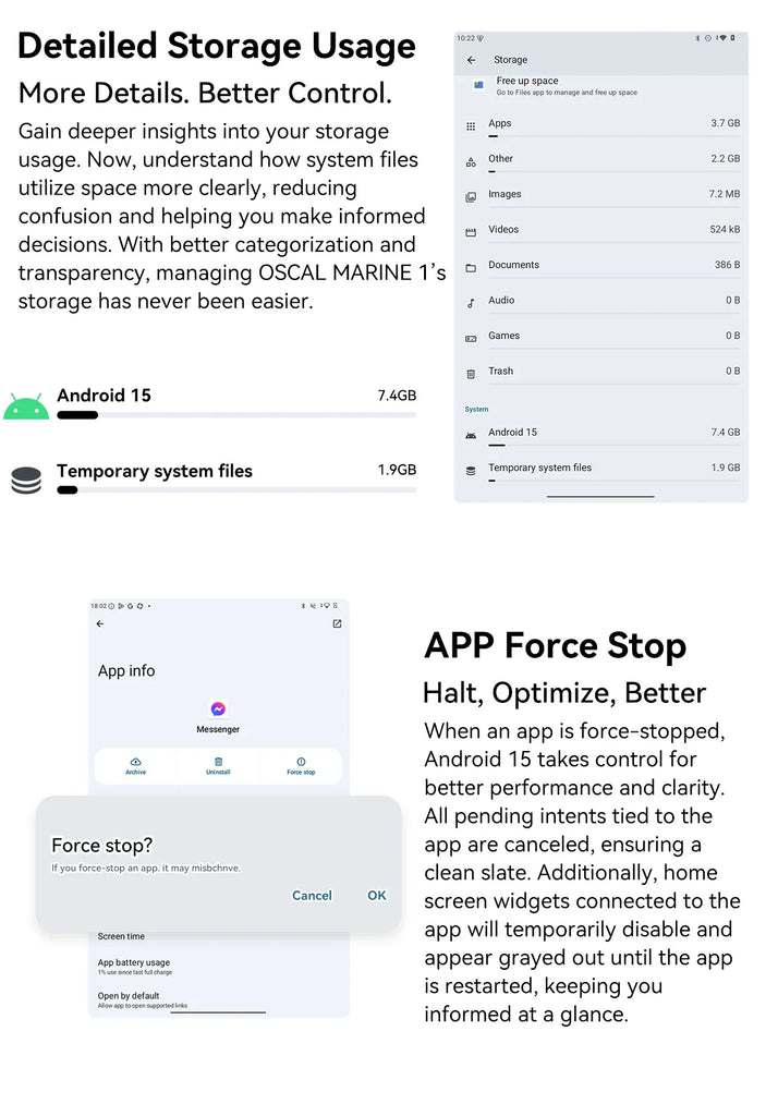 Blackview Oscal MARINE 1 Rugged Smartphone – 6.56" HD+ 90Hz Display, Android 15, 5100mAh Battery, IP68 Waterproof, 12GB RAM + 128GB ROM