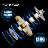 Seasir Salminus Baitcasting Reel – 8.0:1 Gear Ratio | Dual Aluminum Spools | 11+1BB | 12KG Drag Power thumbnail 5