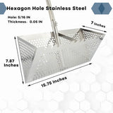 Premium Stainless Steel Sand Flea Rake & Beach Sand Scoop – 16" Wide, Anti-Rust, Ergonomic Design for Treasure Hunting & Metal Detecting thumbnail 8