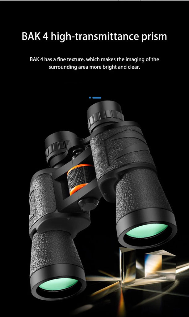 20x50 Professional Military-Grade Binoculars β Long Range, Waterproof, BAK4 Prism, Low Light Vision
