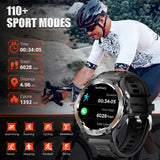 EIGIIS KT76 Smart Watch β 3ATM Waterproof Outdoor Fitness Tracker with Compass, Flashlight, Bluetooth Calling & Health Monitoring thumbnail 4