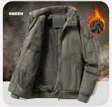Men's Pilot Bomber Jacket – Winter Fleece-Lined Tactical Windbreaker thumbnail 8