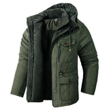 Men’s Hooded Winter Jacket – Thick Lamb Fleece Lining, Multi-Pocket, thumbnail 15