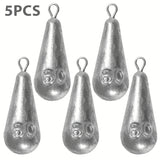Premium Teardrop Fishing Weights Sinkers – 10 Sizes Lead Drop Shot Weights with 360° Swivel for Freshwater & Saltwater thumbnail 9
