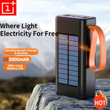 ONEPLUS 200,000mAh Solar Power Bank โ Built-in Cables, LED Light, Fast Charging, High-Capacity External Battery thumbnail 1