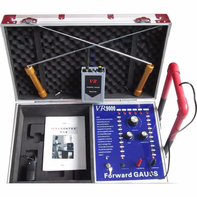 VR9000 Long-Range Underground Metal Detector β Gold, Silver, Copper & Diamond Locator (Up to 50M Depth & 1600M Range)