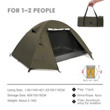 Mobi Garden 3–4 Person Waterproof Camping Tent – Double-Layer, UV & Rain Protection, Lightweight Trekking Shelter thumbnail 30