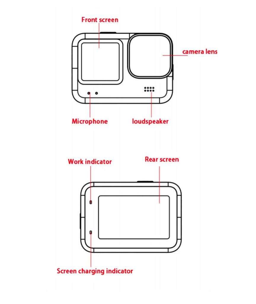 CERASTES V9 4K Ultra HD WiFi Action Camera – Dual Screen, Waterproof, Remote Control, EIS Stabilization