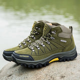 Men’s Waterproof High-Top Hiking & Climbing Shoes – Anti-Slip, Breathable Outdoor Footwear thumbnail 1
