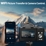 NBD 64MP Digital Camera – 16X Optical Zoom, 5K Video, WiFi & App Control, 180° Flip Screen thumbnail 5