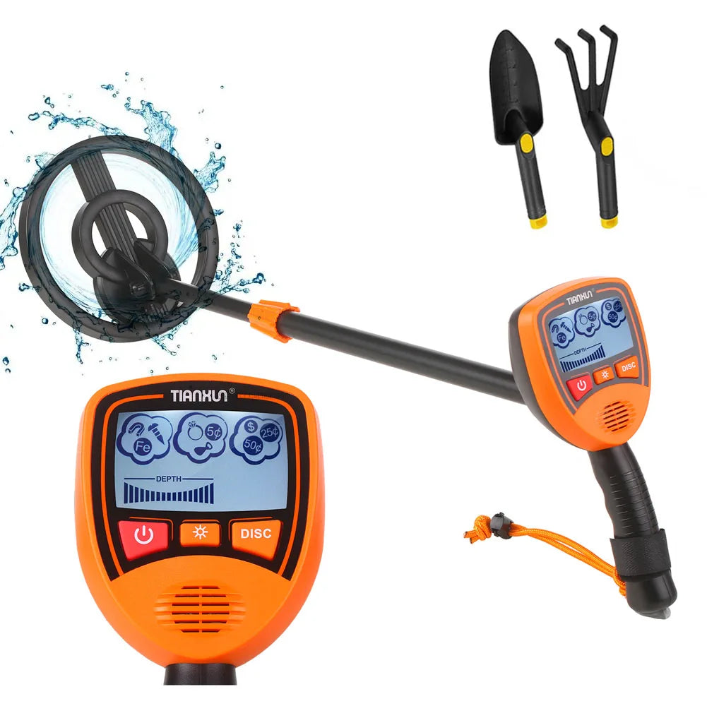 MD-1012 Kids Metal Detector β Lightweight Gold & Treasure Finder with LCD Display, Adjustable Height, and Audio Alerts