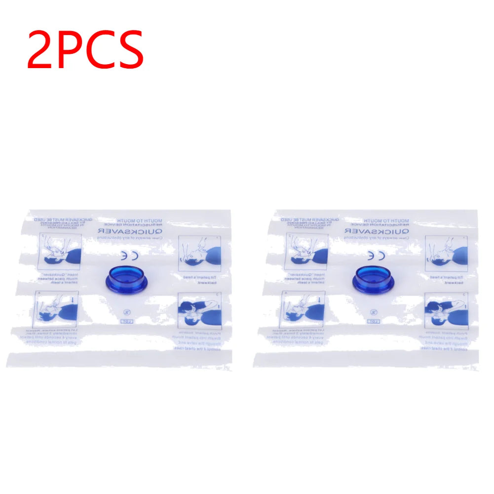 Disposable CPR Face Shield – Emergency Breathing Barrier Mask for First Aid & Training (1–10 Pack)