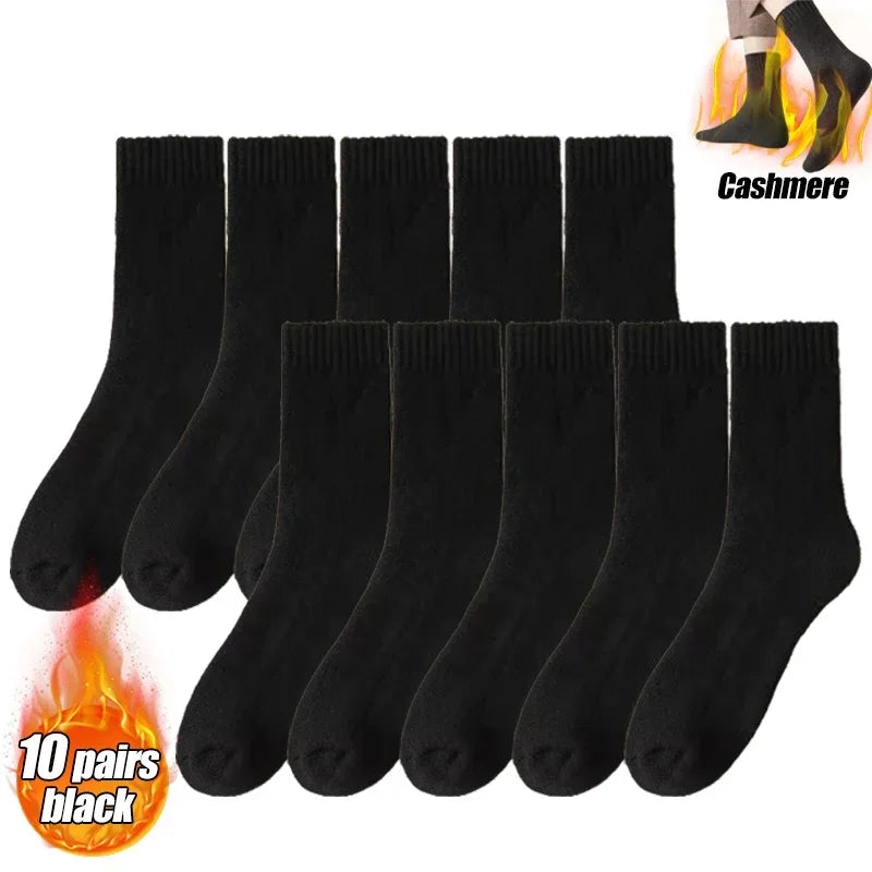 Winter Thermal Socks for Men & Women – Insulated Cold Weather Hiking Socks (Multiple Pairs Available)