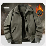 Men's Pilot Bomber Jacket – Winter Fleece-Lined Tactical Windbreaker thumbnail 6