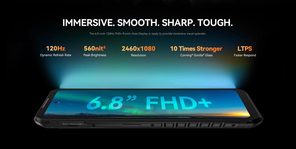 IIIF150 B2 Pro Rugged Smartphone – 6.8" FHD+ 120Hz | 24GB RAM (12+12) | 256GB ROM | 108MP Camera | 10000mAh Battery | Helio G99 | Android | IP68/IP69K | MIL-STD-810G