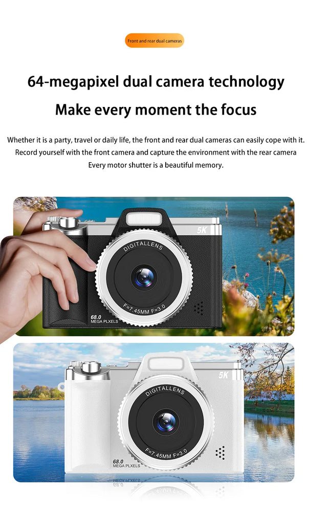 Xiaomi Digital Camera – 5K HD Portable CCD Camera with 16X Zoom