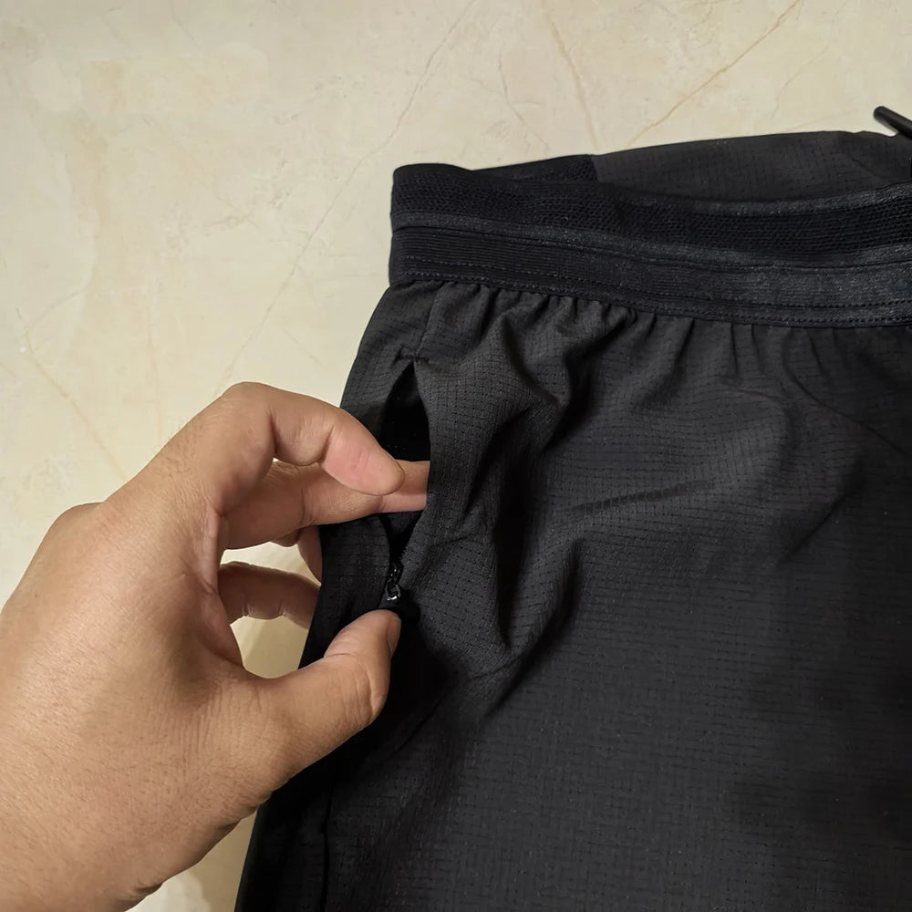 Men’s Quick-Dry Running & Fishing Pants – Lightweight Zippered Outdoor Jogging Sweatpants