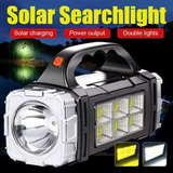 Powerful LED Flashlight – USB + Solar Rechargeable Camping Torch & Power Bank thumbnail 1
