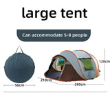 Quick-Open Pop-Up Tent for 5–8 People – Waterproof Hand-Throw Camping & Boat Tent (4-Season, Double Layer) thumbnail 26