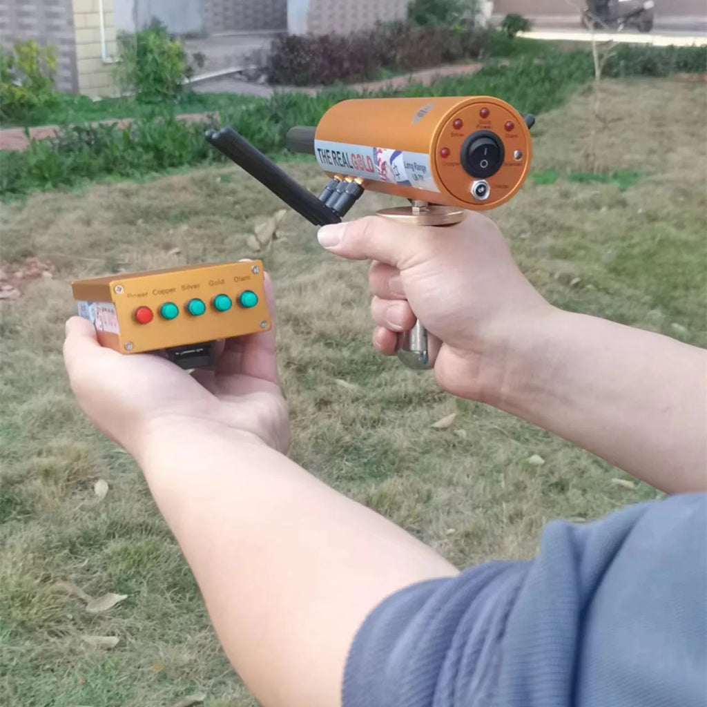 AKS 6-Antenna Long-Range Underground Detector – Detect Gold, Silver, Copper, Gems & Diamonds (Up to 800m Range / 12M Depth)