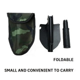 6-in-1 Military Folding Shovel with Pickaxe – Compact, Multi-Tool Survival Spade with Carry Case thumbnail 2