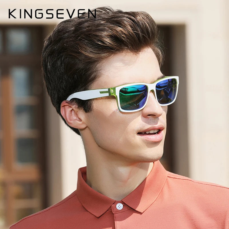 KINGSEVEN Polarized Sports Sunglasses for Men – UV400 Mirror Lens | Model 750