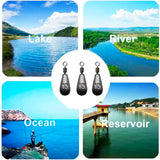 10pcs Fishing Weight Sinkers – Durable Water Drop Lead Weights (3.5g–20g) thumbnail 4