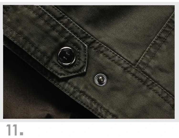 Men’s Plus Size Military Cargo Jacket – Spring & Autumn | Sizes M–6XL | Lightweight, Breathable, Tactical Style