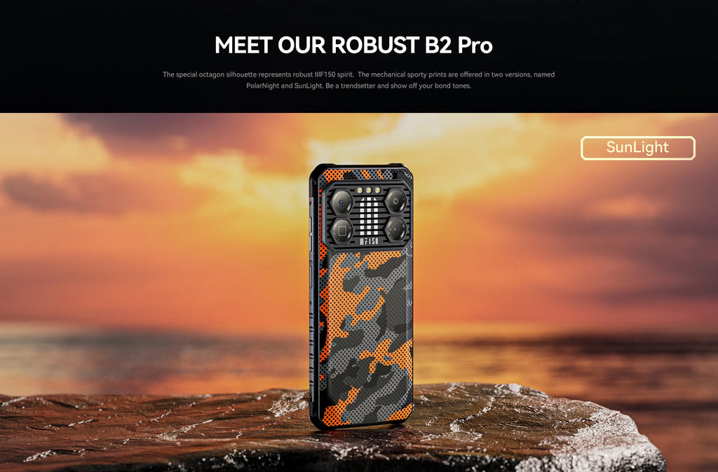 IIIF150 B2 Pro Rugged Smartphone – 6.8" FHD+ 120Hz | 24GB RAM (12+12) | 256GB ROM | 108MP Camera | 10000mAh Battery | Helio G99 | Android | IP68/IP69K | MIL-STD-810G