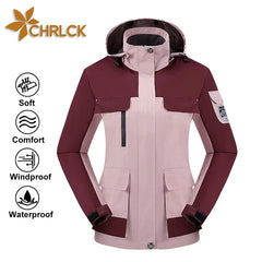 CHRLCK Women's Waterproof Hiking Jacket – Windproof, Quick-Dry Outdoor Shell with Custom Logo Option
