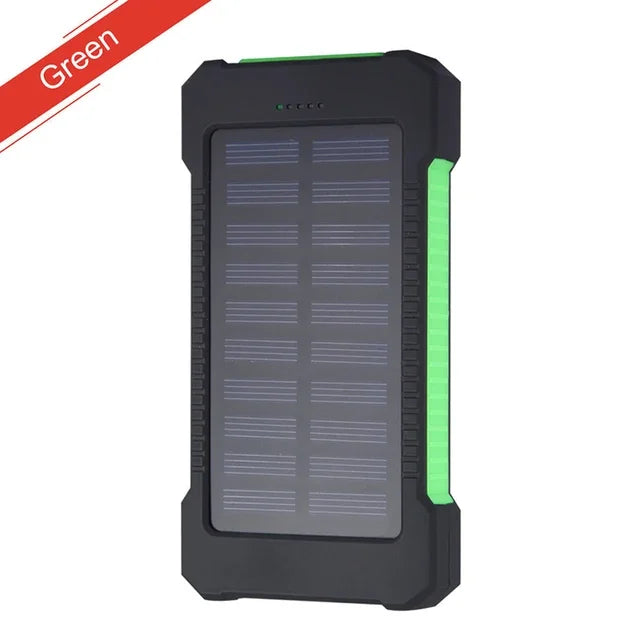 200,000mAh Solar Power Bank β Heavy-Duty Outdoor Backup Charger with Dual USB, LED Flashlight & Compass