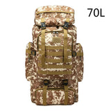 Rilibegan 70L Tactical Hiking Backpack – Camouflage, Waterproof thumbnail 35