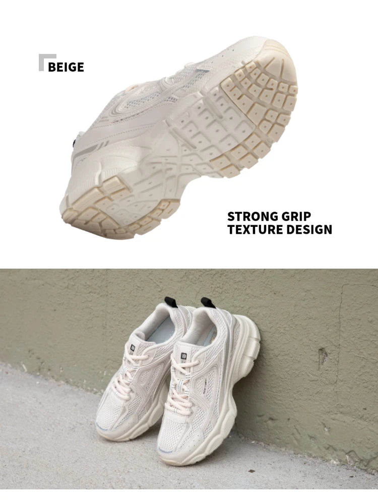 Baasploa Women's Lightweight Mesh Running Shoes – Breathable Outdoor Jogging Sneakers with Anti-Slip Sole