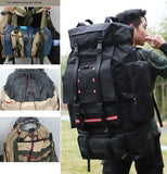 130L Waterproof Hiking Backpack – Heavy-Duty Outdoor Rucksack with Reflective Safety Strips & Molle System thumbnail 2
