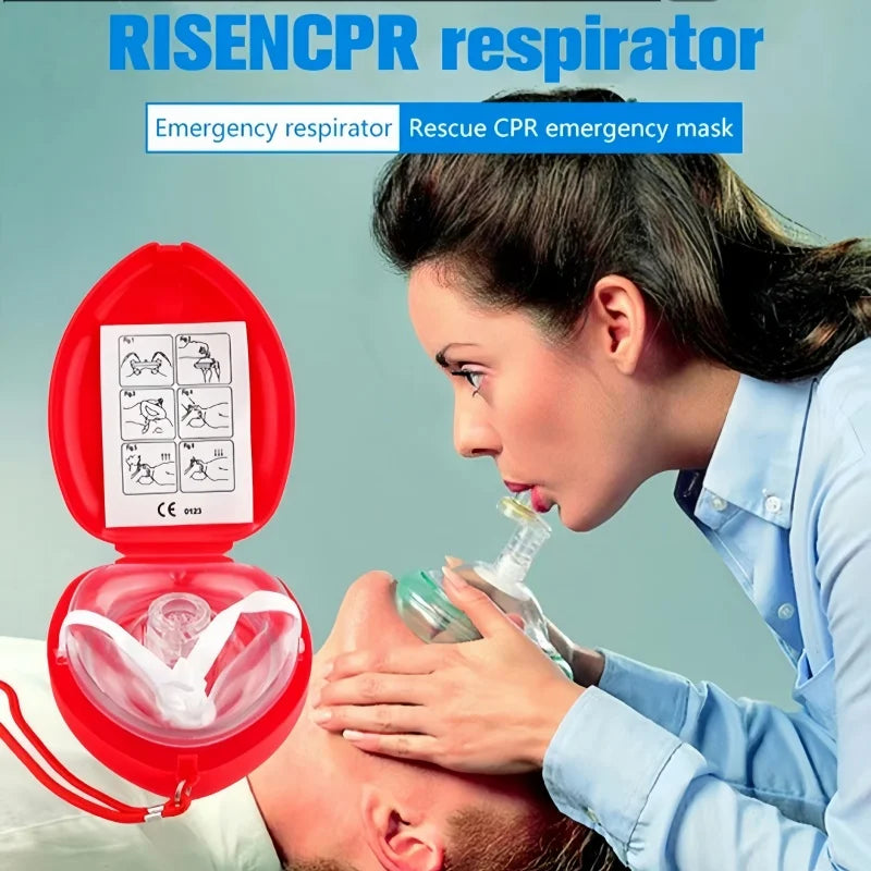 CPR Pocket Rescue Mask β Adult & Child First Aid Emergency Resuscitator with O2 Inlet