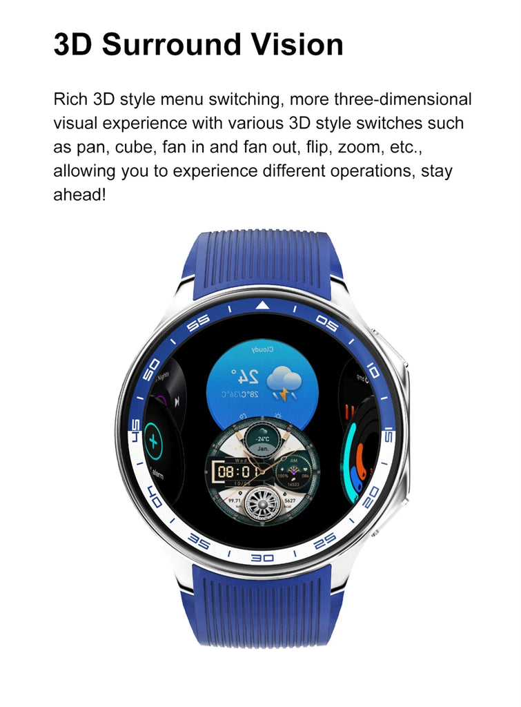 OPPO Watch X Smartwatch – 1.43" AMOLED Display, 4GB MP4/MP3 Player, Bluetooth 5.3, Multi-Sport & Health Tracking, IP68 Waterproof