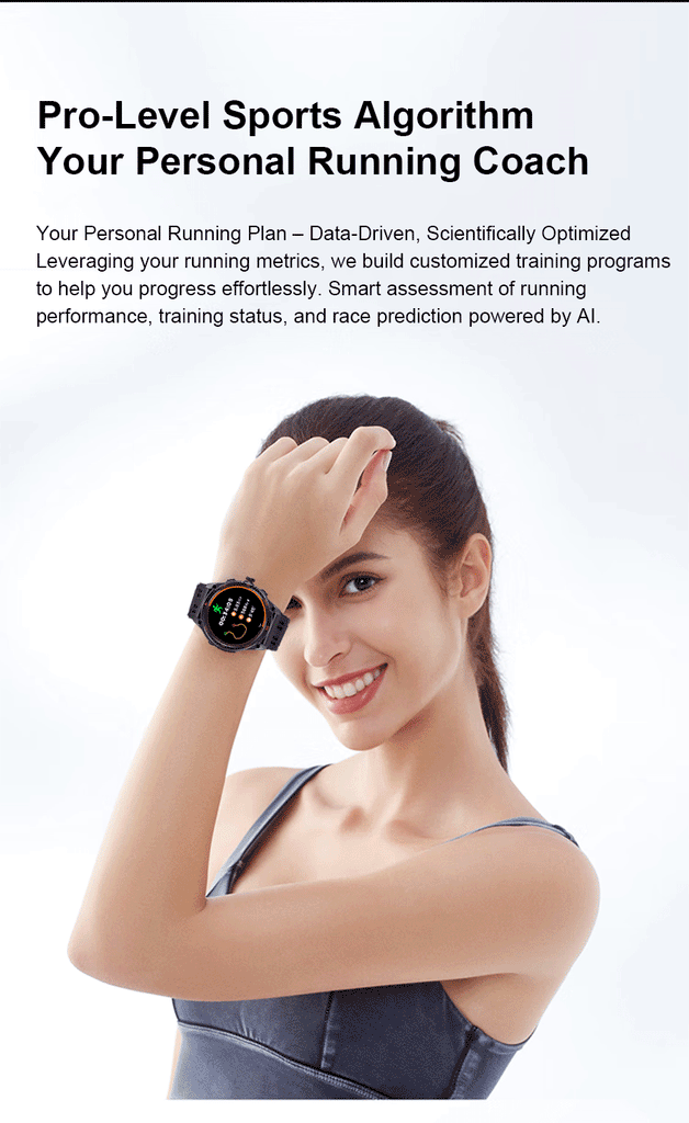 GUHUAVMI Professional GPS Outdoor Smartwatch – Military Grade, 1000mAh Battery, 10ATM Waterproof